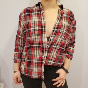 Madewell Plaid Oversized Shirt